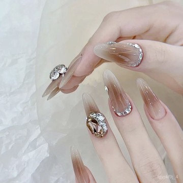 🥰可可新品🥰純手工光療穿戴甲 尋覓批髮成品重複使用美甲貼片可拆卸貓手工穿戴甲日常穿戴甲高級感穿戴甲新年穿戴甲 OFNI