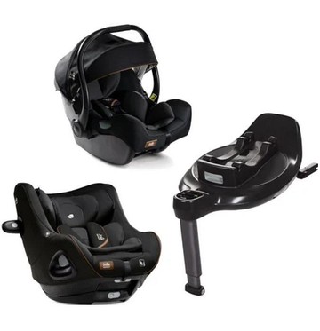 Joie i-Base Encore旋轉型底座+i-Jemini 嬰兒提籃汽座+i-Harbour 0-4歲旋轉型汽座黑14800元