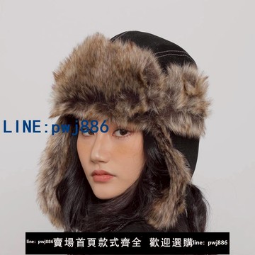 【店家補貼】WORLDWIDE/冬季加厚防寒護耳雷鋒帽滑雪戶外保暖騎行棉帽東北帽潮