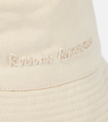 Ruslan Baginskiy Logo cotton canvas bucket hat
