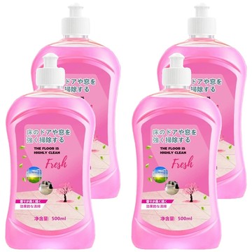 STAR CANDY 多功效地板清潔劑 櫻花 4瓶  500ml  1組