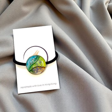 酒精墨水藝術髪圈