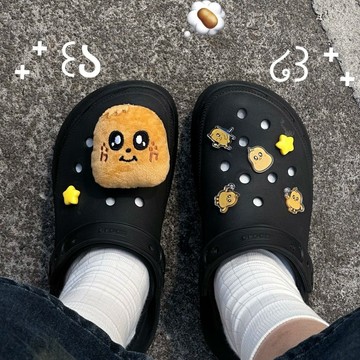 ⭐韩国代购正版⭐seventeen鞋花洞洞鞋扣快闪玩偶尹净汉全圆佑崔胜澈miniteen周边