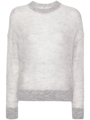 Peserico - mélange open-knit jumper - women - Alpaca Wool/Polyamide/Virgin Wool - 48 - Grey