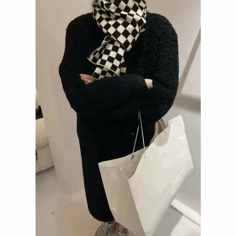 ノーカラーコート ボアコート コート ロング アウター