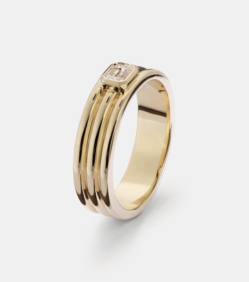 Stone and Strand 14kt gold ring with diamond