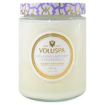 VOLUSPA 天然蠟燭 18oz  510g  1個  薰衣草與洋甘菊
