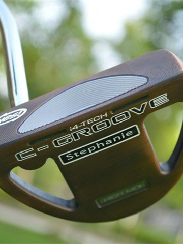 高爾夫推桿YES Stephanie i4-TECH 古銅半圓左手反手推桿