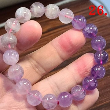 紫超七 超七 手鍊 手環 手珠 超級七 漸層 11mm 天然❤水晶玉石特賣#R132-10