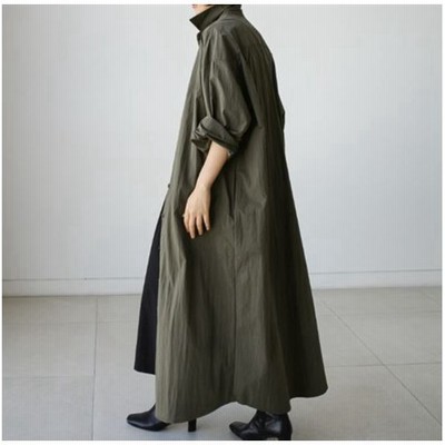 超大特価 ワンピース コート ドレスコート デニムジャケット Hiasobi Camper ロング丈 長袖 コットン 難燃 テフロン 撥水 レディース メンズライク 枚数限定 Www Flixel Org