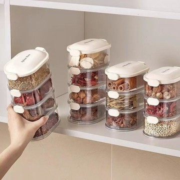 ❤️臺灣出貨❤️香料收納盒調料罐盒家用高端花椒大料佐料儲物盒密封罐廚房食品級