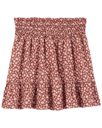 Kid Floral Drop Waist Skirt