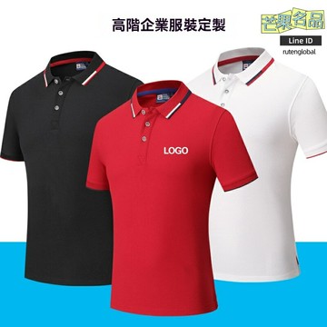 【高端定製】Polo工衣 企業文化衫 工作服 短袖工裝 翻領T恤 銅氨棉面料 吸溼透氣 可印字刺繡 企業團體定製