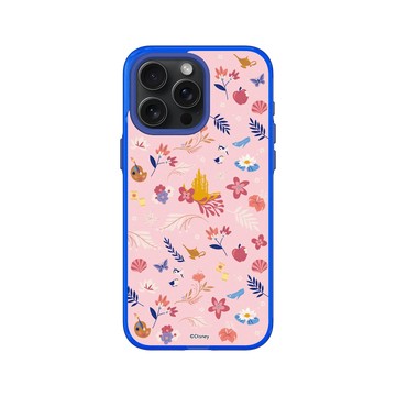 iPhone 15 Pro Max Clear 激光藍 - 迪士尼-公主系列 Disney Princess - 迪士尼公主 - 花卉童話