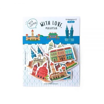 愛在馬來西亞防水貼紙