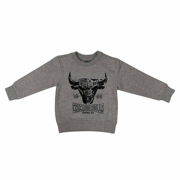 NBA Style C&S 兒童 圓領 長袖上衣 公牛隊