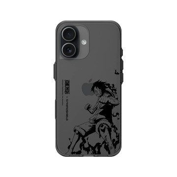 iPhone 17 Clear (相機按鈕) 酷墨灰 - 航海王 One Piece - 復刻系列-魯夫