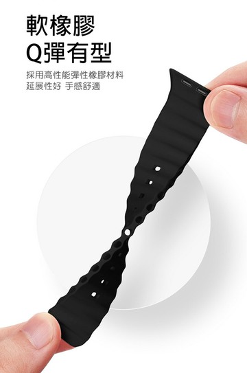 DUX DUCIS Apple Watch (38/40/41)(42/44/45) 海浪波紋錶帶