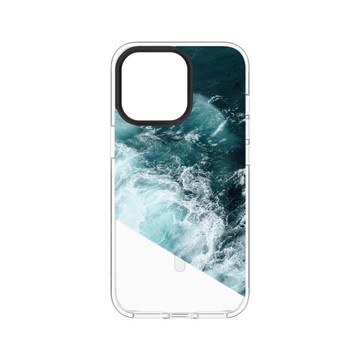 犀牛盾Clear (MagSafe 兼容)防摔背蓋手機殼 【獨家設計款】 - 浪花