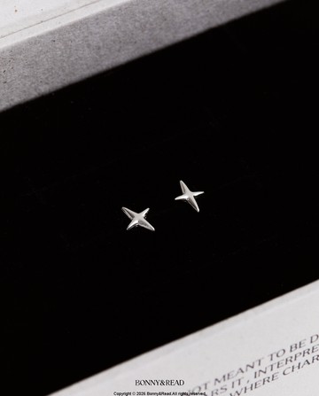 [純銀] 寂靜星芒耳環 / Silent Glow Earring