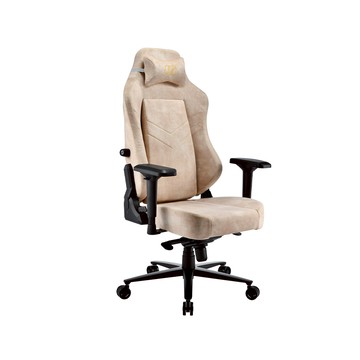 irocks T28 PLUS 貓抓布 布面電腦椅米色