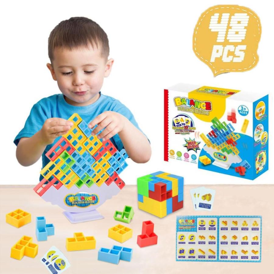 iYuePeng Board Games for Kids & Adults Tetra Tower Balance Stacking Toys  Perfect for Family Games, Parties, Travel