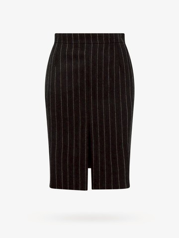 Pinstripe wool midi skirt - SAINT LAURENT - gender_Woman