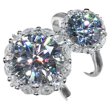 鉆石之鄉河南鉆石商丘女王的大鉆鴿子蛋5克拉石碳鉆日式輕奢女戒