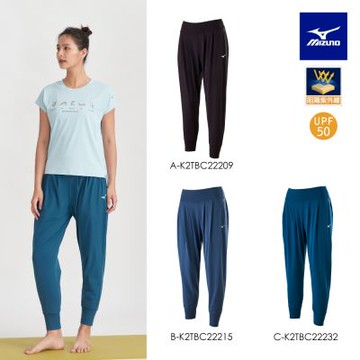 【MIZUNO 美津濃】 女款瑜瑜珈長褲 K2TBC222XX（任選一件）(長褲)