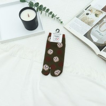 TABI-JI奈良足袋襪(分趾襪)-踝襪(25-27公分)-貓頭鷹