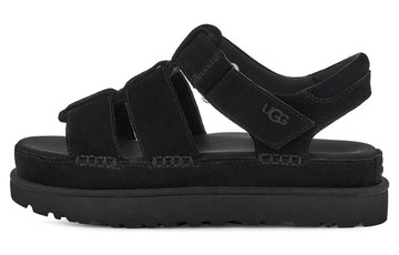 WMNS GOLDENSTAR STRAP PLATFORM SANDAL BLACK