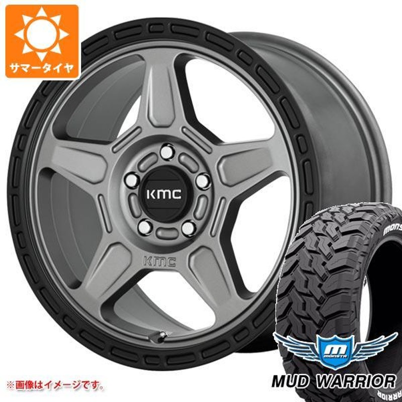 ジープ ラングラー JK/JL系用 サマータイヤ モンスタ マッドウォーリアー LT265/70R17 121/118Q ホワイトレター KMC  KM721 アルパイン | LINEショッピング