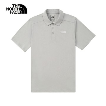 男女款灰色純棉舒適透氣短袖POLO衫｜8EY7A0M