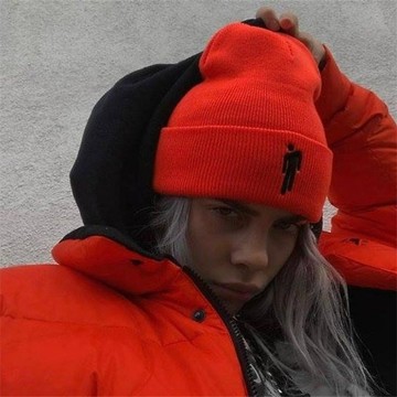 ✨冬日特惠☜桃園出貨✨冬季保暖嘻哈帽子針織帽男女Billie Eilish碧梨同款毛線帽歐美風