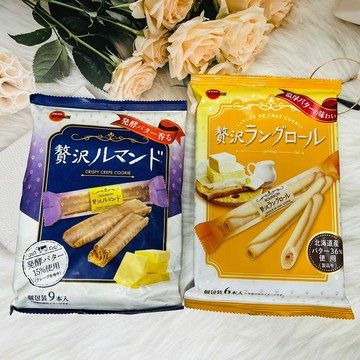 日本 bourbon 北日本 贅沢 奢華 可可奶油蘿蔓酥餅9本入/奶油風味蛋捲6本入/抹茶蘿蔓酥餅9本入 個別包裝｜全店$199免運