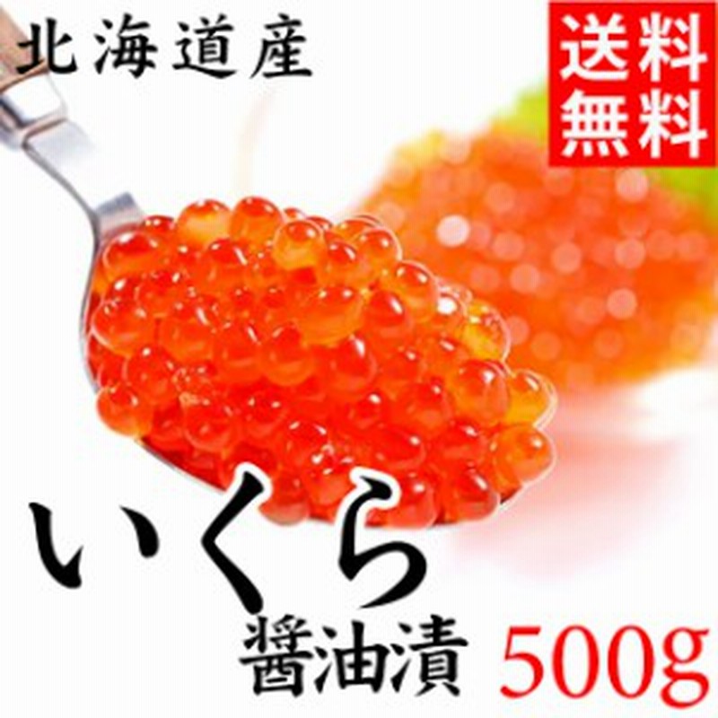 お歳暮 ギフト 送料無料 いくら醤油漬け（500g）/ 北海道産 イクラ 贈答用 新鮮 自宅用 大量 いくら丼 味付き 魚卵【KW】 通販  LINEポイント最大10.0%GET | LINEショッピング