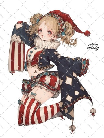 original sticker no.7806 人物貼紙 原創貼紙 人物貼紙 女孩貼紙 原創人物貼紙