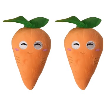 SassyDog 毛絨玩具  16 x 10cm  胡蘿蔔 橘色  2個