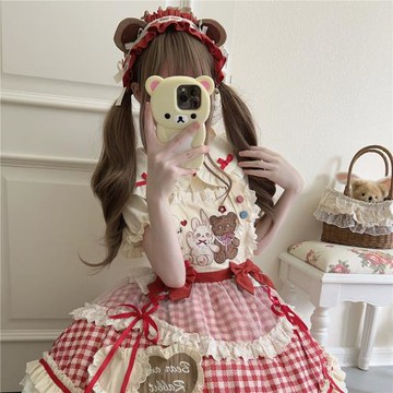 【兔熊日記】~白糖少女新品原創設計Lolita洋裝可愛系sk半身裙夏