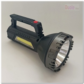 t40強光手電筒/充電式led多功能探照燈led手電筒/usb充電/5w led+cob