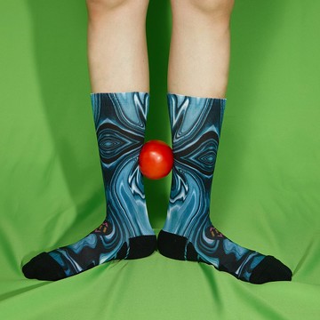 LIFEBEAT x MAO.MAO STUDIO聯名男女潮流印花運動襪