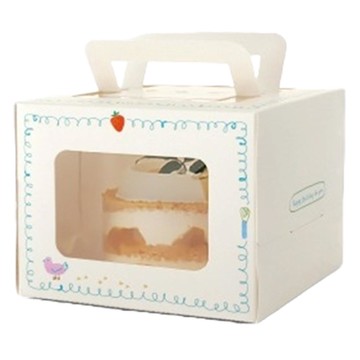 hello moris 野餐迷你蛋糕盒  白色  10個