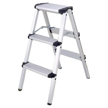 雙面大踏板超輕鋁合金折疊安全工具梯 加寬8cm大踏板  3層(60 x 38 x 73cm)  1個