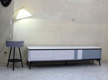 【歐風別館】羅賓六尺洗白色岩板電視櫃【基隆至台中免運費】