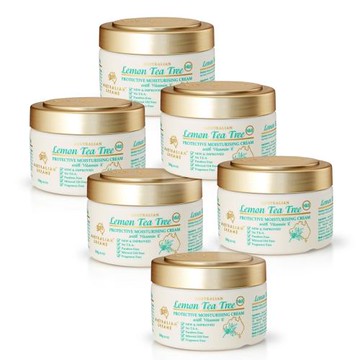 【澳洲 G&M】MKII金蓋檸檬茶樹潤膚霜含維他命E(6入組 250g/罐)