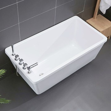 優樂悅~雙層亞克力保溫小戶型老人成人家用水療工程酒店獨立式浴缸浴盆