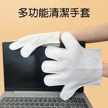 PS Mall【J551】一次性 清潔手套 廚房抹布手套 寵物乾濕兩用除塵 懶人抹布 1包10隻