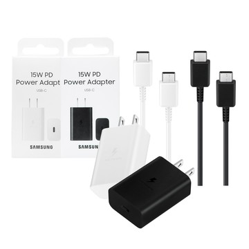Samsung for M系列 15W快充旅充組Type C【附原廠盒裝T1510充電器+三星製造雙Type C線】