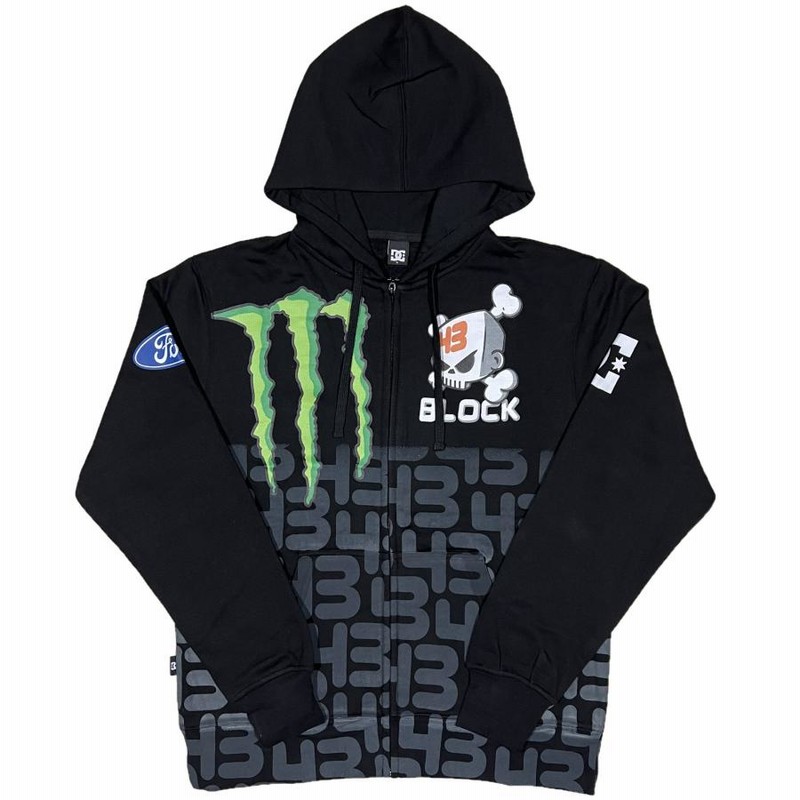 並行輸入品] DC SHOES MONSTER ENERGY ディーシーシューズ モンスターエナジー Ken Block スポンサード  ハーフモノグラム ジップアップパーカー | LINEブランドカタログ