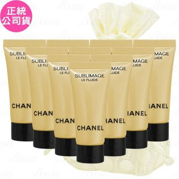 CHANEL 香奈兒 奢華金燦賦活乳液(5ml)*10旅行袋組(公司貨)